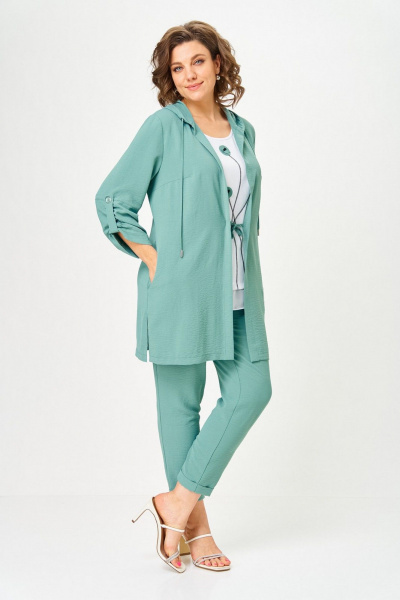 Брюки, кардиган, топ Svetlana-Style 1527 мята - фото 7