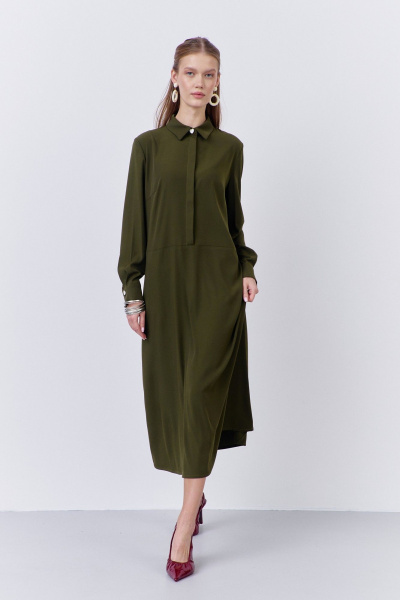 Платье FLAIM 2065 хаки - фото 1