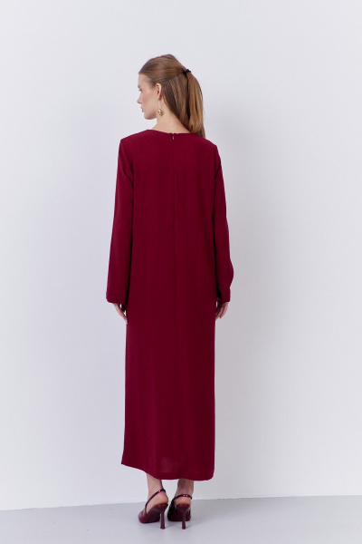 Платье FLAIM 2066.01 бургунди - фото 6