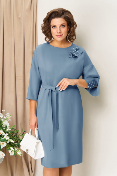 Платье VOLNA 1461 голубой - фото 2