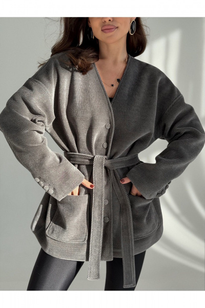 Жакет T.N.D М667 графит - фото 5