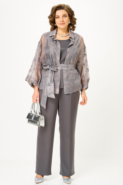 Блуза, брюки, топ Alani Collection 2517 серый - фото 1