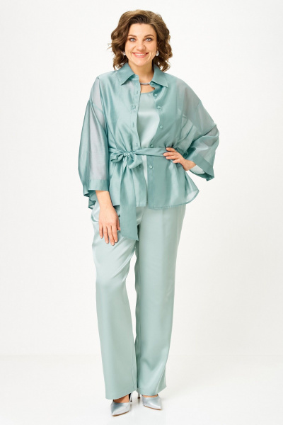 Блуза, брюки, топ Alani Collection 2517 мята - фото 8