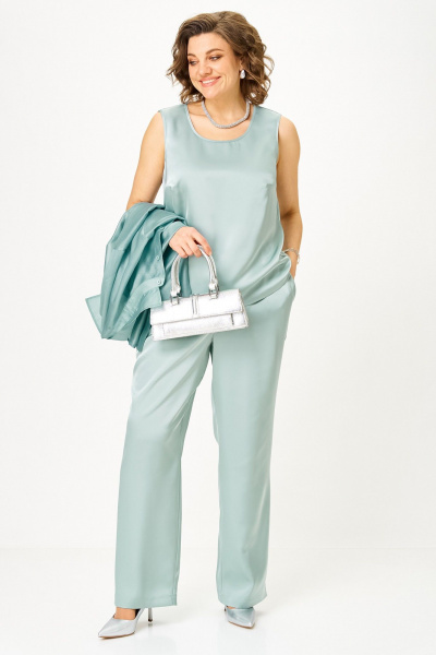 Блуза, брюки, топ Alani Collection 2517 мята - фото 6