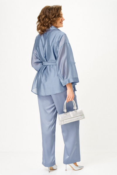 Блуза, брюки, топ Alani Collection 2517 индиго - фото 6