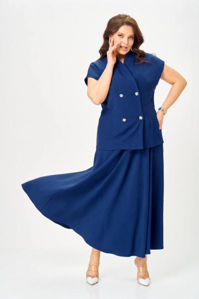 Жилет, юбка Anastasia 1329 глубокий_синий - фото 7