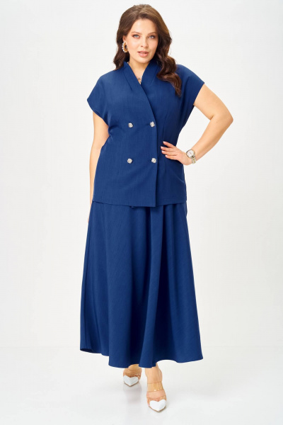 Жилет, юбка Anastasia 1329 глубокий_синий - фото 3