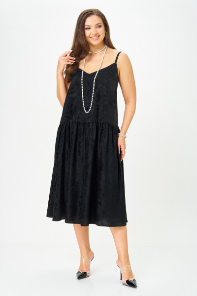 Жакет, платье LeNata 20457 белый-с-черным - фото 7