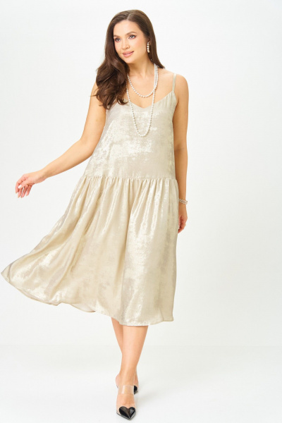 Жакет, платье LeNata 20457 черный-с-золотым - фото 7