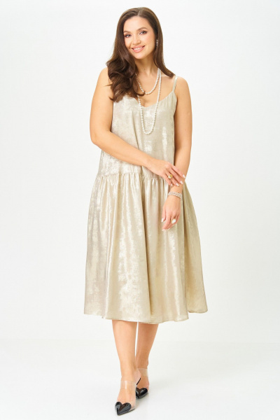 Жакет, платье LeNata 20457 черный-с-золотым - фото 8