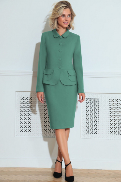 Жакет, юбка LeNata 21212 ментол - фото 1