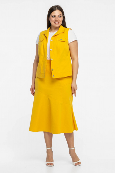 Жилет Avila 0924 желтый - фото 2