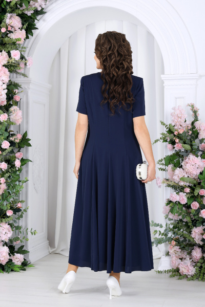 Жакет, платье Ninele 7489 темно-синий - фото 9