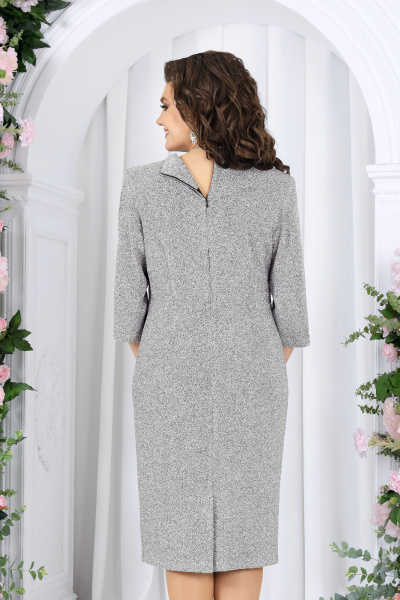 Платье Ninele 7534 серебро - фото 9