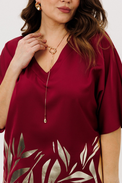 Блуза, брюки ANIDEN 6118-1 бордо - фото 8