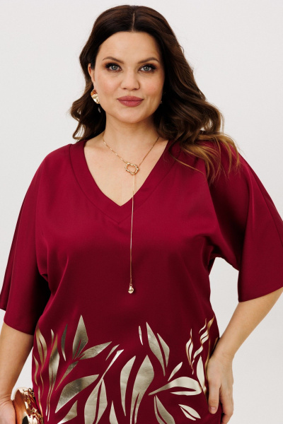 Блуза, брюки ANIDEN 6118-1 бордо - фото 7