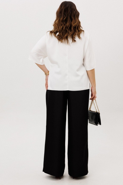 Блуза, брюки ANIDEN 6118-3 черно-белый - фото 10