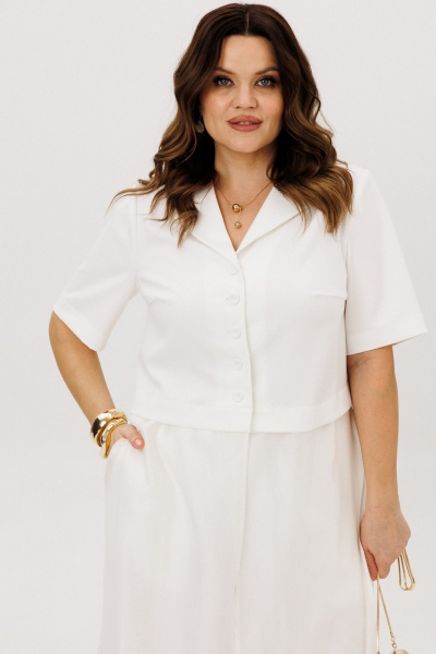 Блуза, брюки ANIDEN 6119-1 молочный - фото 7