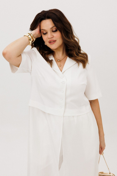 Блуза, брюки ANIDEN 6119-1 молочный - фото 6