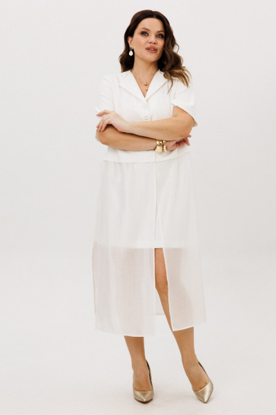 Блуза, юбка ANIDEN 6128-1 молочный - фото 7