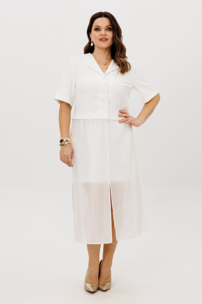 Блуза, юбка ANIDEN 6128-1 молочный - фото 1