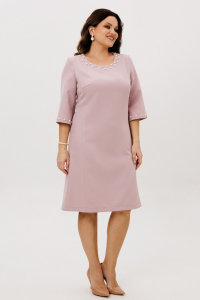 Платье ANIDEN 719-4 пудровый - фото 3