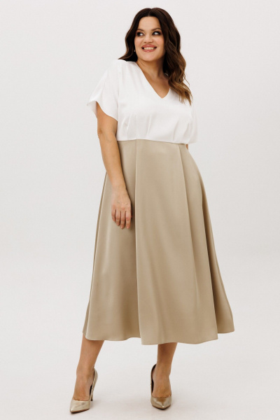 Платье ANIDEN 721-2 бежевый - фото 9