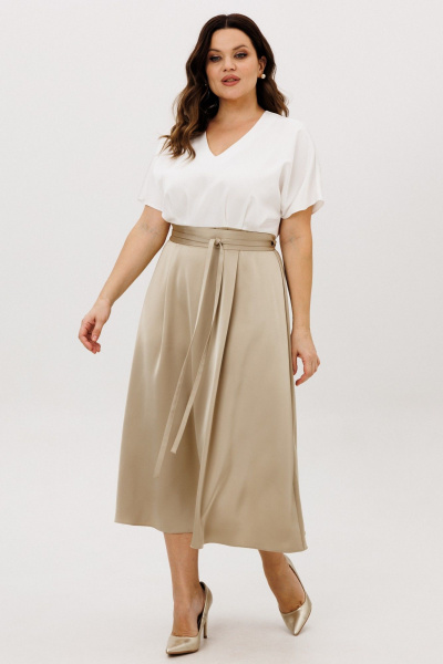 Платье ANIDEN 721-2 бежевый - фото 6