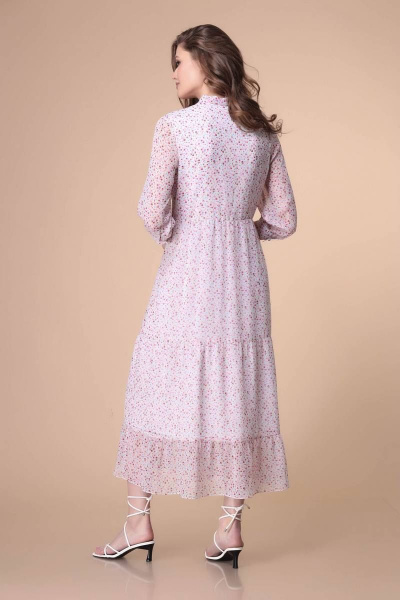 Платье Romanovich Style 1-2173 бело-розовые_тона - фото 3