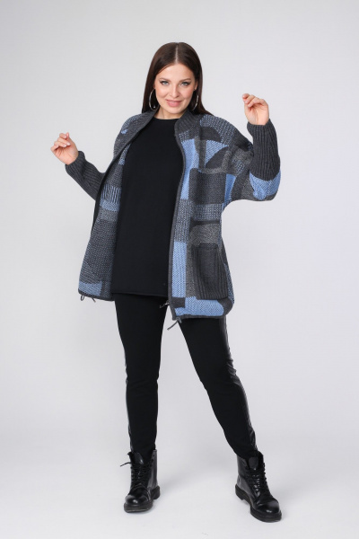 Кардиган BONADI 1865 голубой - фото 6