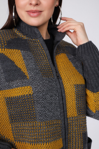 Кардиган BONADI 1865 горчица - фото 5