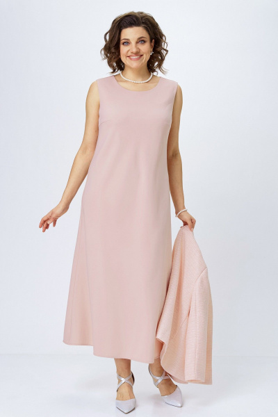 Жакет, платье Alani Collection 2514 пудра - фото 12