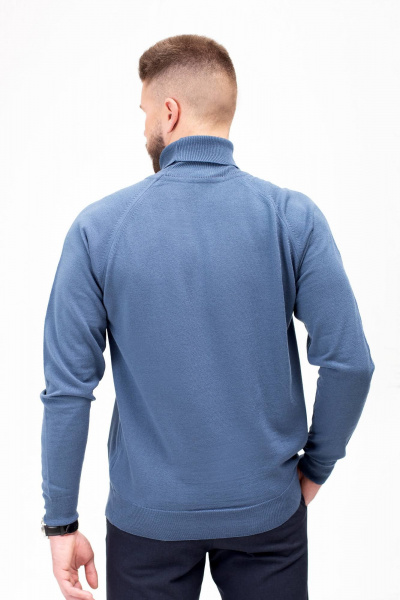 Демисезонный мужской свитер прямого силуэта с воротником Полесье С3070-17 7С1581-Д43 182,188 габардин - фото 4