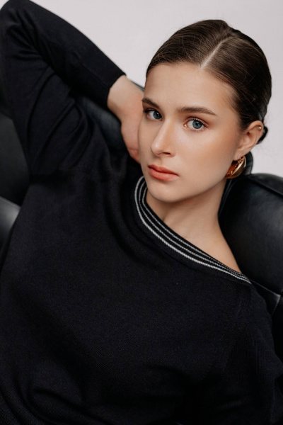 Джемпер Полесье С1153-24 5С2224-Д43 170,176 глубокий_черный - фото 2