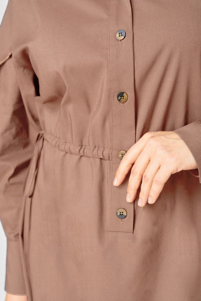 Платье EVA GRANT 7223 мокко - фото 11