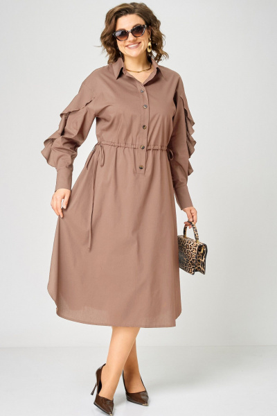 Платье EVA GRANT 7223 мокко - фото 1