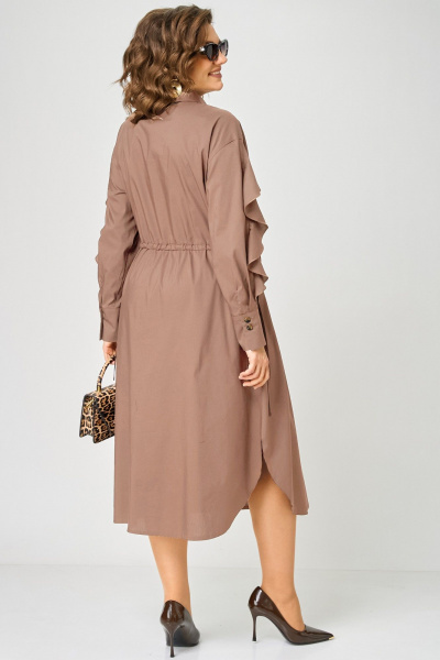 Платье EVA GRANT 7223 мокко - фото 7