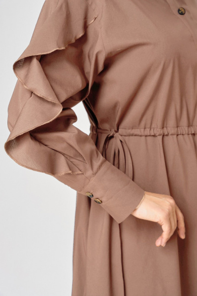 Платье EVA GRANT 7223 мокко - фото 2