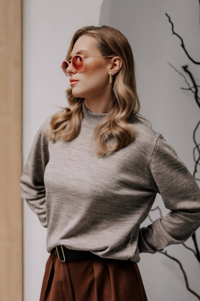 Свитер Полесье С3766-24 5С2198-Д43 170,176 кофейный - фото 1