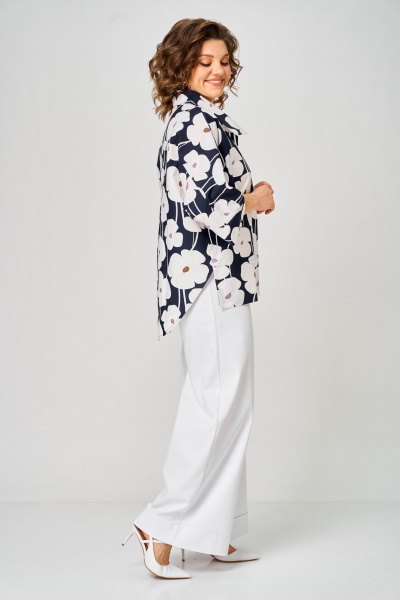 Блуза Michel chic 786/1 цветы - фото 5