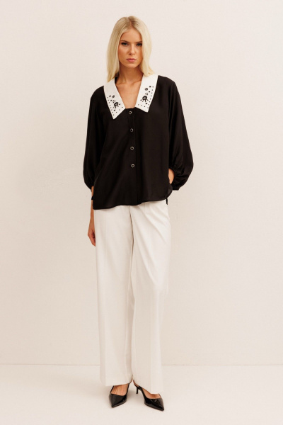 Блуза KOKOdea 20011 чёрный - фото 4