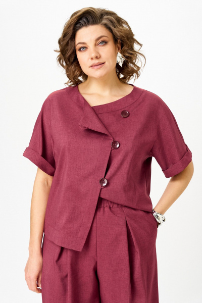 Брюки, жакет Michel chic 1337/1 рубин - фото 6