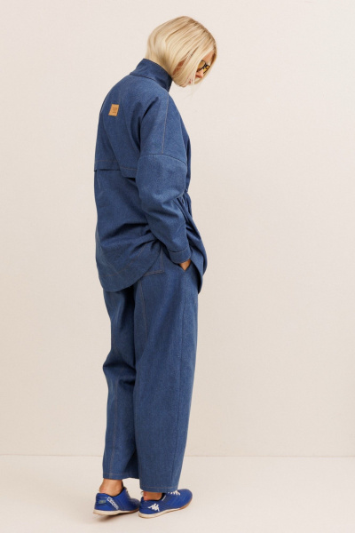 Брюки, жакет KOKOdea 30013 синий - фото 3