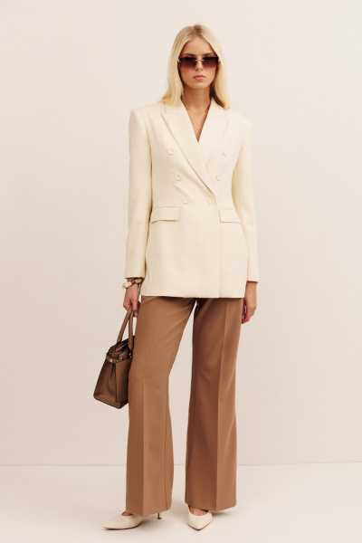 Брюки, жакет KOKOdea 30015 бежевый, песок - фото 1