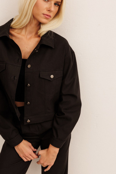 Брюки, жакет KOKOdea 30016 чёрный - фото 3