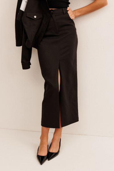 Жакет, юбка KOKOdea 31006 чёрный - фото 7