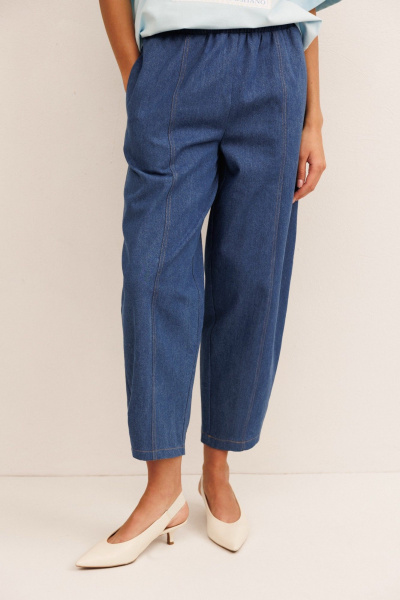 Брюки KOKOdea 50014 синий - фото 2