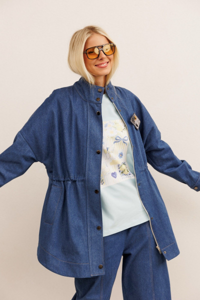 Жакет KOKOdea 80010 синий - фото 4