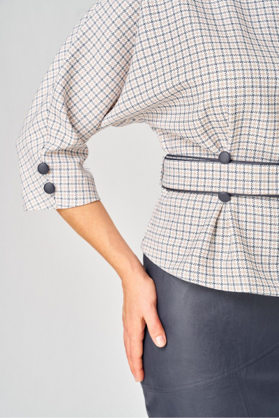 Блуза, юбка Bonna Image 602/9 молочный - фото 9