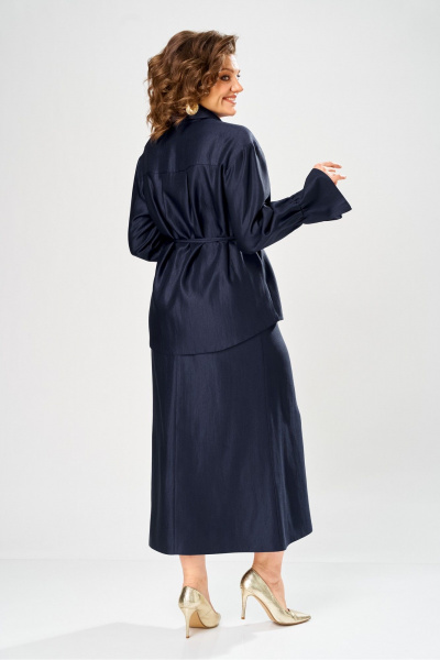 Блуза, юбка Bonna Image 1035/3 синий - фото 8